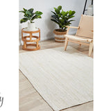Bindi White Hand Braided Jute Rug