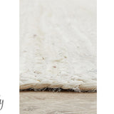 Bindi White Hand Braided Jute Rug