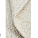 Bindi White Hand Braided Jute Rug