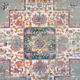Blake Grey Medallion Transitional Rug