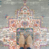 Blake Grey Medallion Transitional Rug