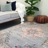 Blake Grey Medallion Transitional Rug