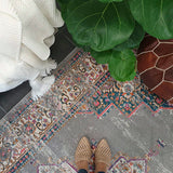 Blake Grey Medallion Transitional Rug