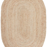 Bindi Natural Hand Braided Jute Oval Rug