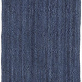Bindi Navy Hand Braided Jute Hallway Runner Rug