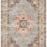 Blake Grey Medallion Transitional Rug