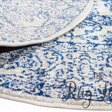 Awaken Blue Oriental Round Rug