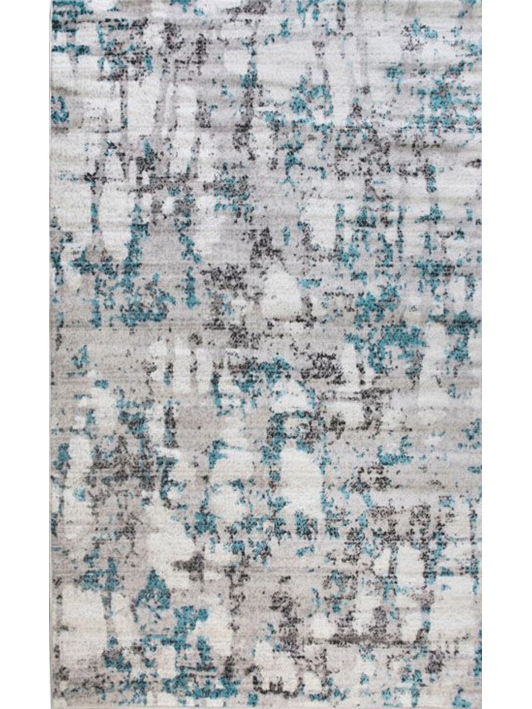 Freedom Grey Blue Abstract Pattern Rug