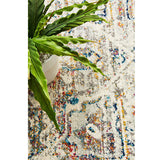 Celine Silver Multi Colour Medallion Round Rug