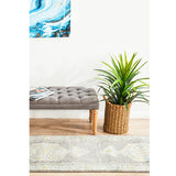 Celine Grey Medallion Distressed Hallway Runner