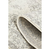 Celine Silver Faded Medallion Distressed Hallway Runner Rug