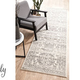 Cameron Silver Aztec Tribal Pattern Rug