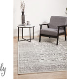 Cameron Silver Aztec Tribal Pattern Rug