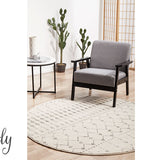 Cameron Silver Tribal Pattern Rug
