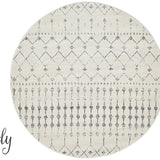 Cameron Silver Tribal Pattern Rug