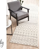 Cameron Silver Tribal Pattern Rug