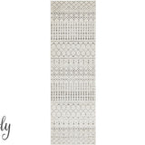 Cameron Silver Tribal Pattern Rug