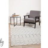 Cameron Silver Tribal Pattern Rug