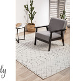 Cameron Silver Tribal Pattern Rug
