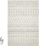 Cameron Silver Tribal Pattern Rug