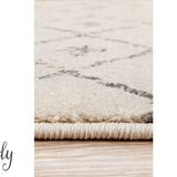 Cameron Silver Tribal Pattern Rug