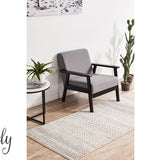 Cameron Silver Ethnic Tribal Pattern Rug