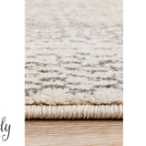Cameron Silver Ethnic Tribal Pattern Rug