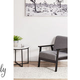 Cameron Silver Diamond Trellis Pattern Rug
