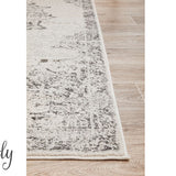 Cameron Silver Medallion Pattern Rug