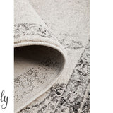 Cameron Silver Medallion Pattern Round Rug
