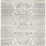 Cameron Silver Aztec Tribal Pattern Rug