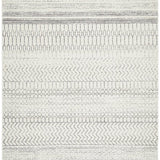 Cameron Silver Ethnic Tribal Pattern Rug