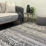 Camilla Ocean Grey Abstract Rug