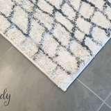 Caprice Grey Wood Grain Art Silk Rug