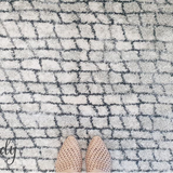 Caprice Grey Wood Grain Art Silk Rug
