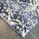 Chloe Blue Ivory Bohemian Diamond Rug