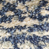 Chloe Blue Ivory Bohemian Diamond Rug