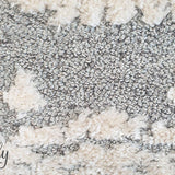 Chloe Ivory Grey Medallion Textured Rug
