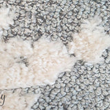 Chloe Ivory Grey Medallion Textured Rug