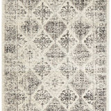 Celine Grey Faded Distressed Diamond Hallway Runner Rug