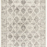 Celine Grey Faded Distressed Diamond Rug