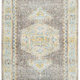 Celine Grey Medallion Distressed Hallway Runner