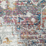 Celine Silver Multi Colour Medallion Rug