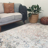 Celine Silver Multi Colour Medallion Rug