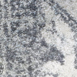 Celine Silver Faded Medallion Distressed Rug