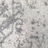 Celine Silver Faded Medallion Distressed Rug