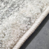 Celine Silver Faded Medallion Distressed Rug