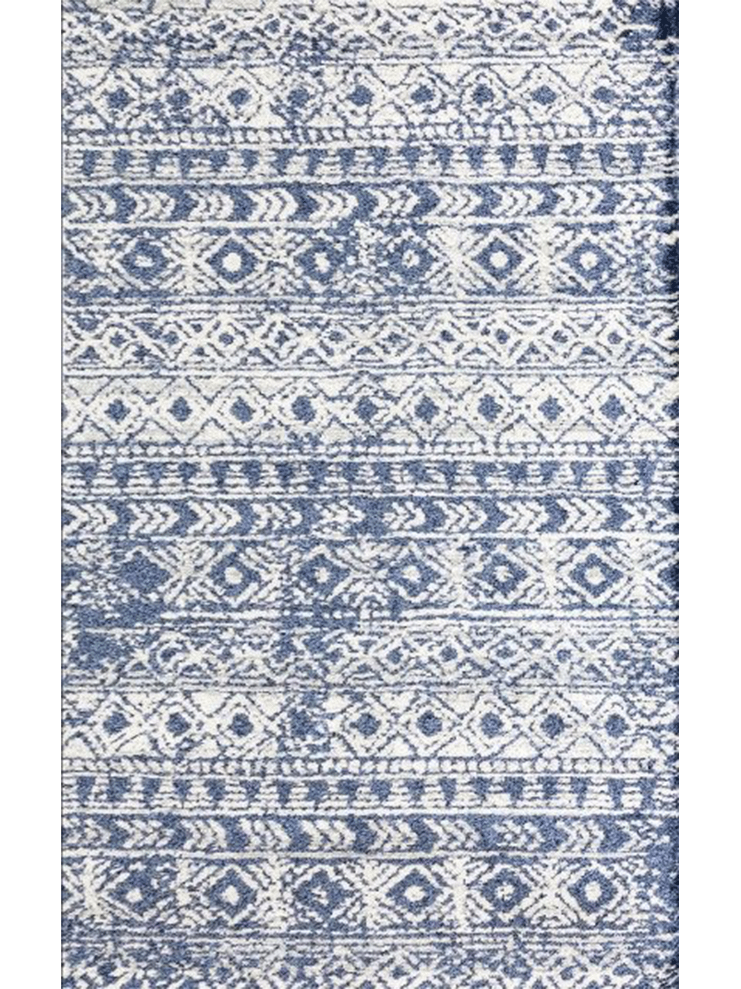 Chloe Blue Ivory Bohemian Diamond Rug
