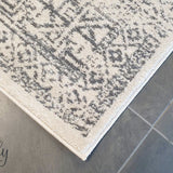 Cameron Silver Aztec Tribal Pattern Rug