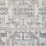 Cameron Silver Aztec Tribal Pattern Rug